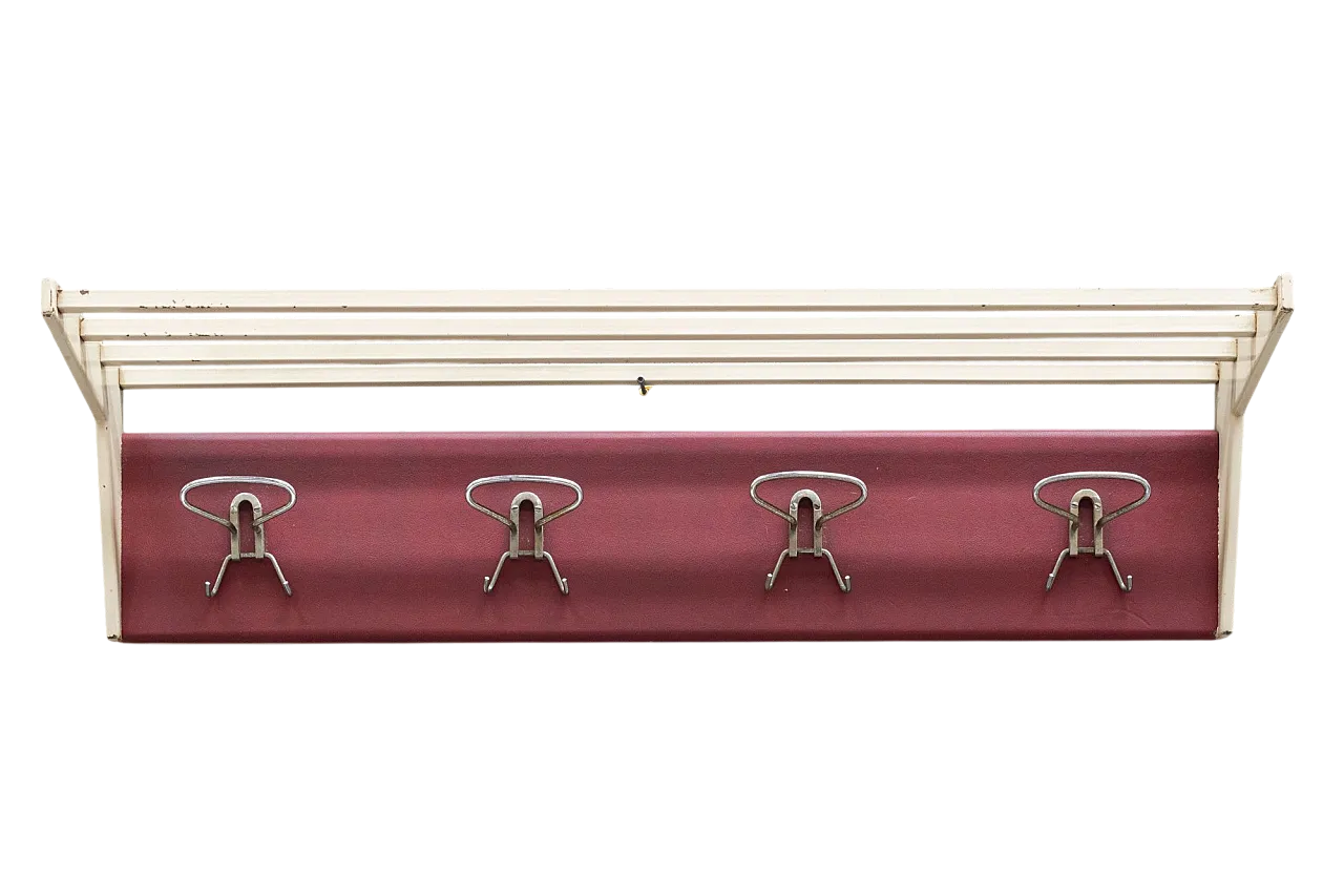 Attaccapanni in metallo con cappelliera, '900 5