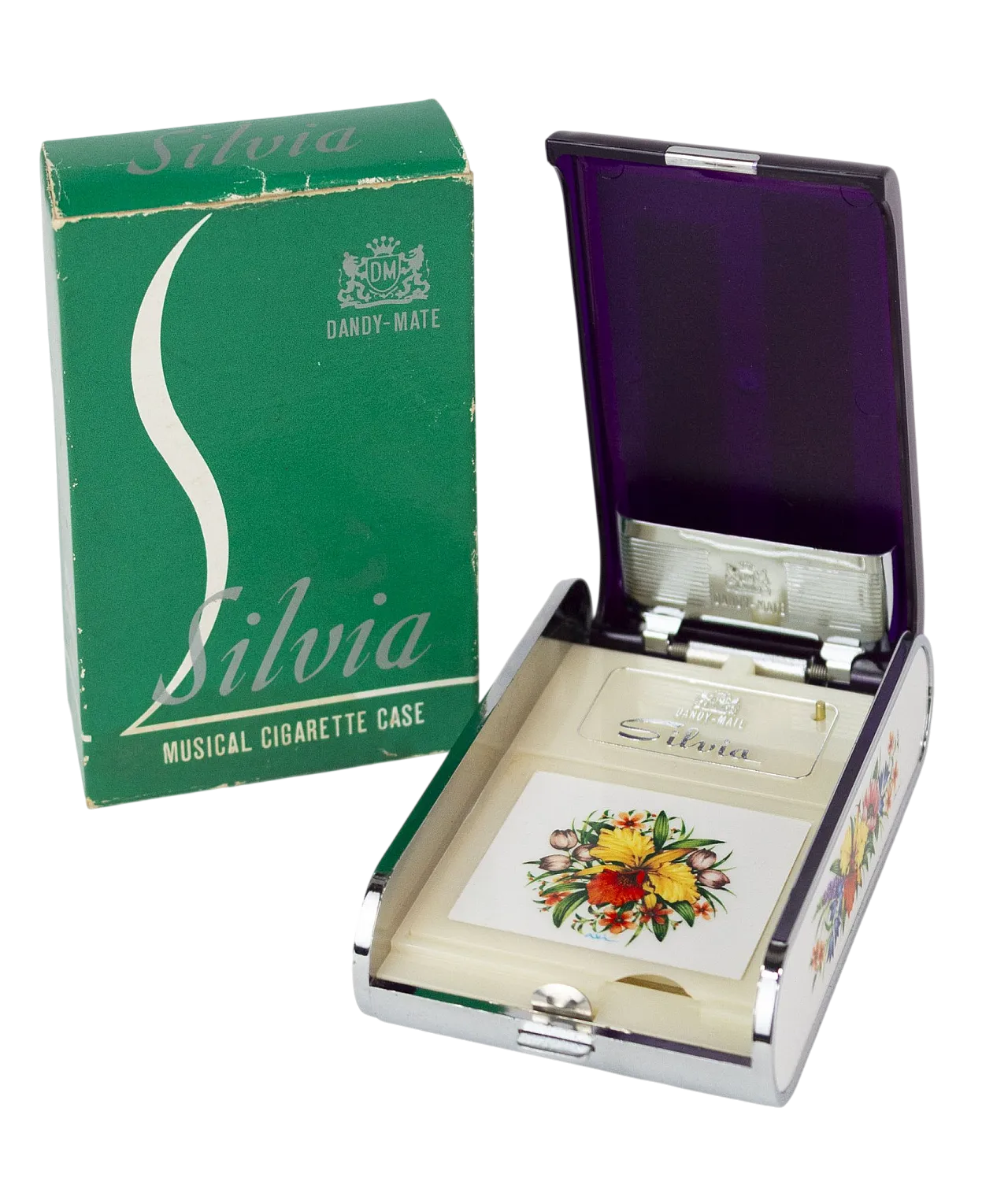 Silvia, musical cigarette case, 1970s 17