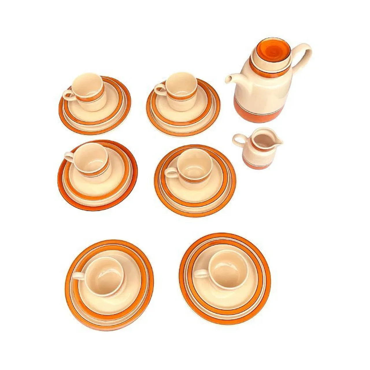 Set da caffè Melitta per 6 persone, anni '70 3