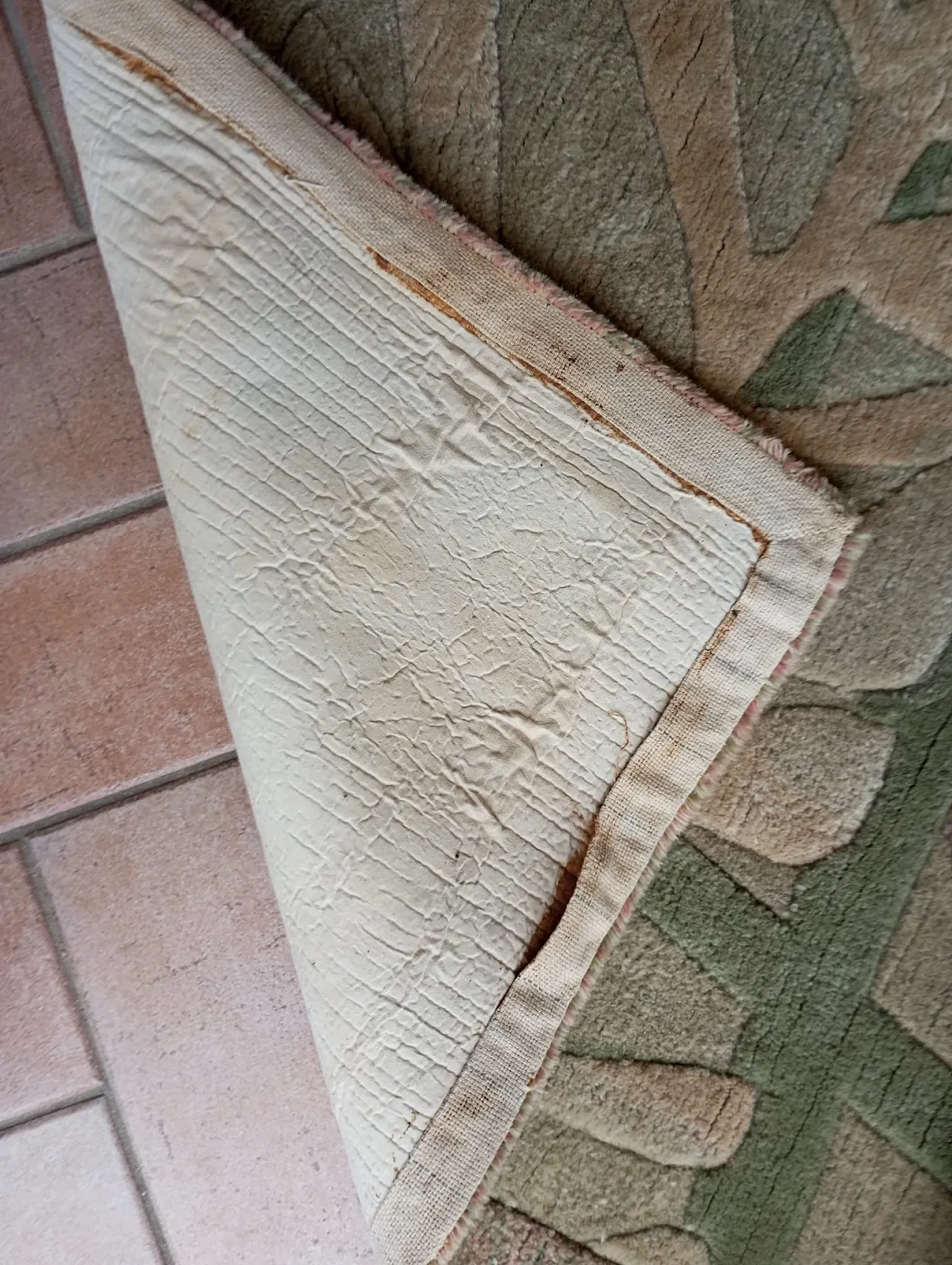 Tappeto Hand tafted in lana, anni '60 10