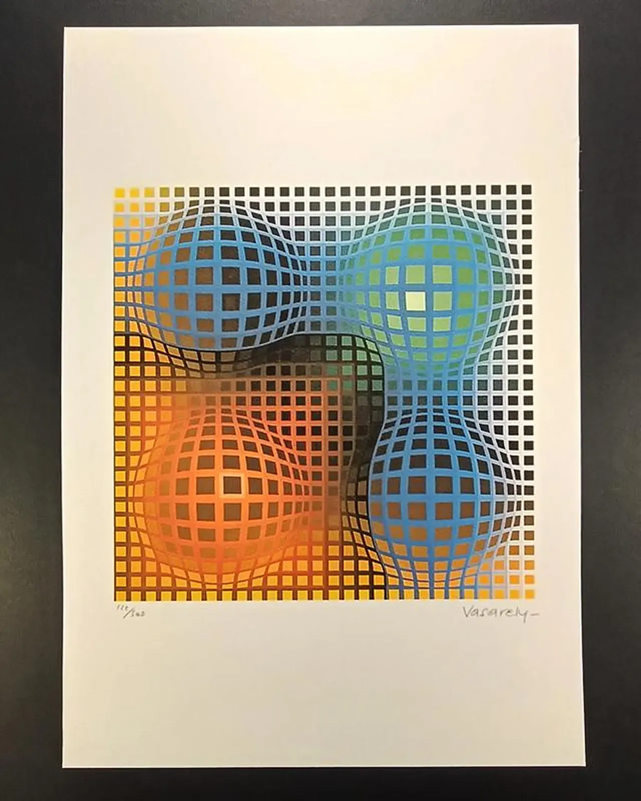 Victor Vasarely, litografia in edizione limitata numerata, anni '70 1