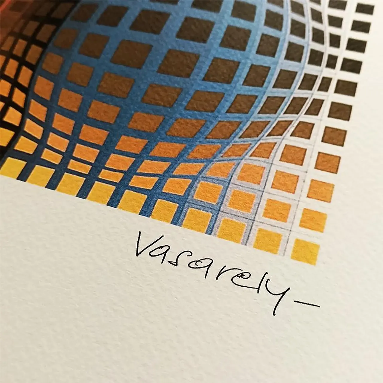 Victor Vasarely, litografia in edizione limitata numerata, anni '70 3