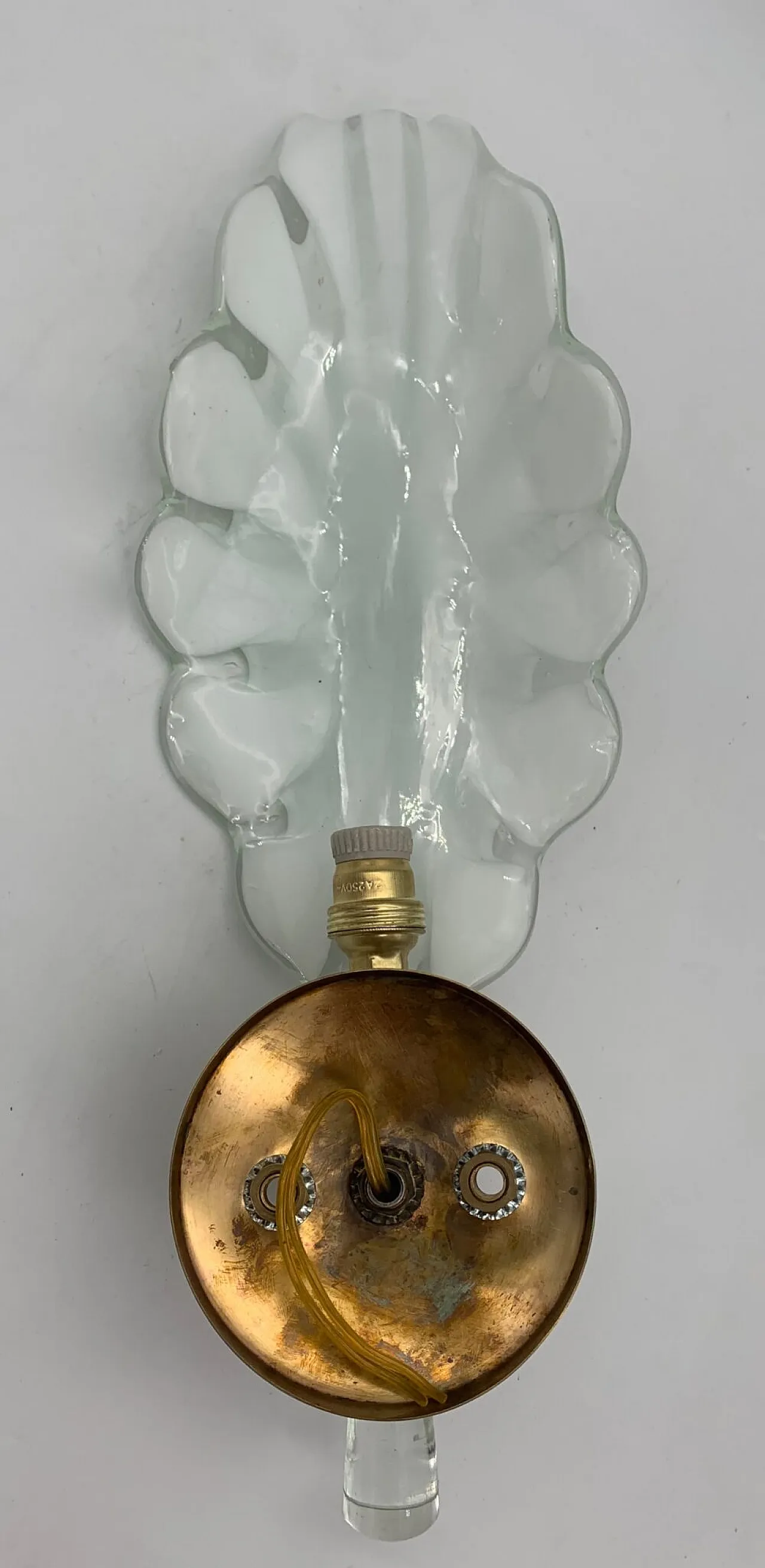 Coppia di applique in vetro attribuito a Seguso, anni '60 4