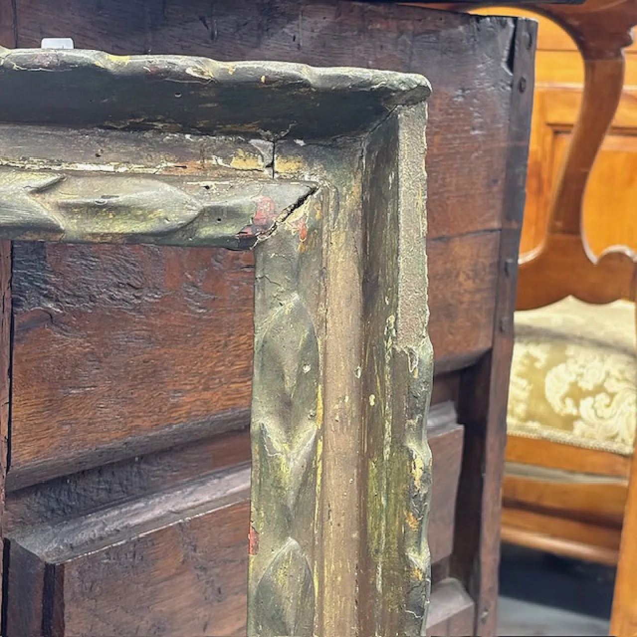 Lacquered Italian frame with ancient patina,  17th century 5