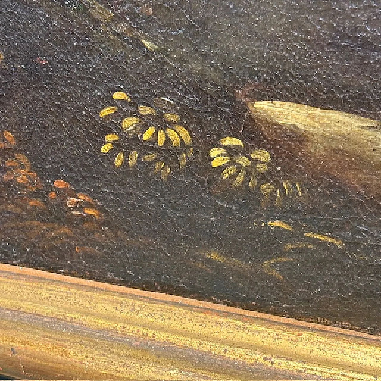 Dipinto Paesaggio e rovine con personaggi, '700 4