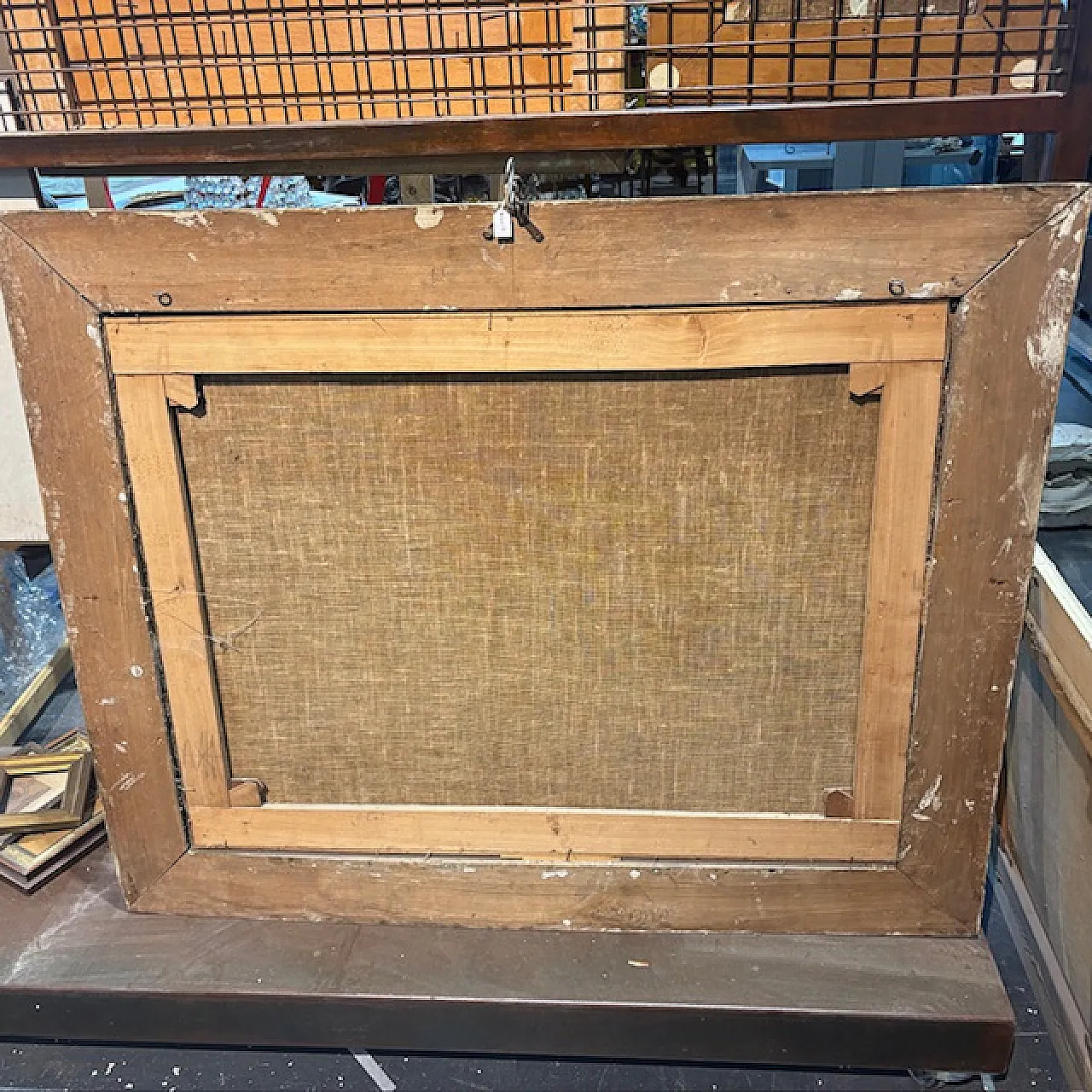 Dipinto Paesaggio e rovine con personaggi, '700 14