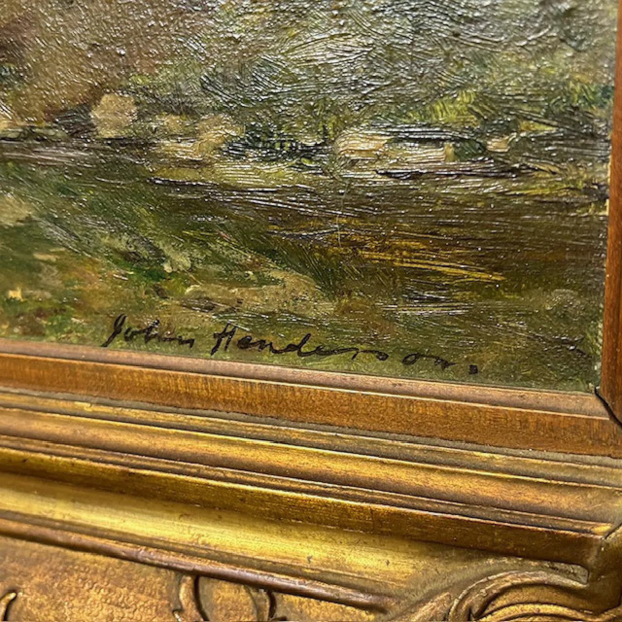 Paesaggio Impressionista Scozia di Jhon Henderson, '800 22