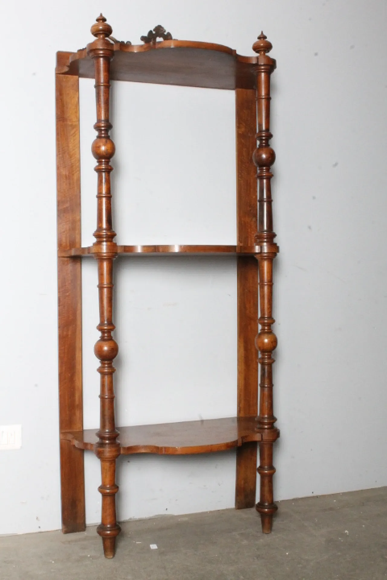 Libreria aperta in noce Luigi Filippo, metà '800 2