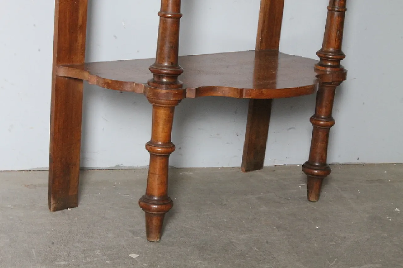 Libreria aperta in noce Luigi Filippo, metà '800 4