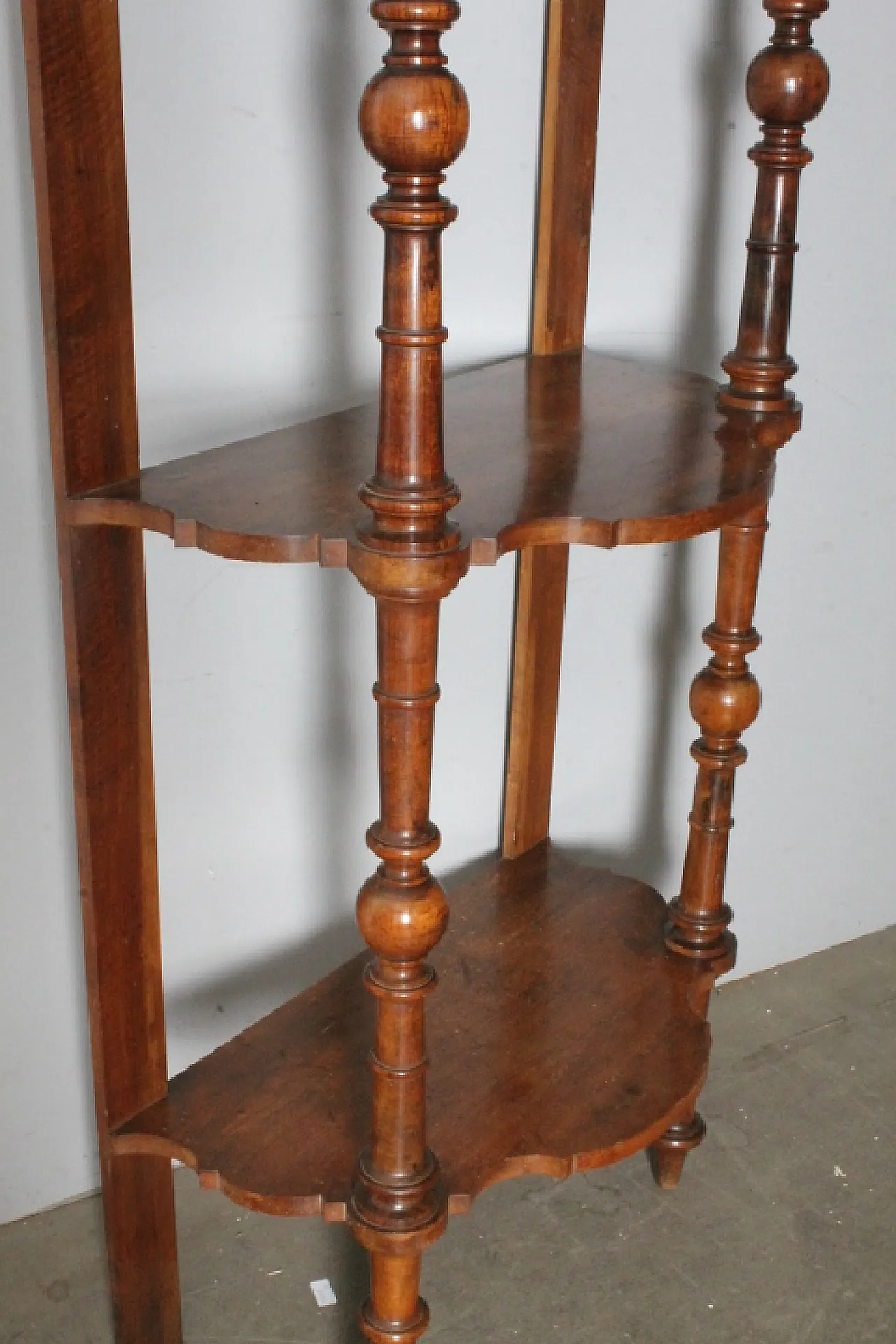 Libreria aperta in noce Luigi Filippo, metà '800 5