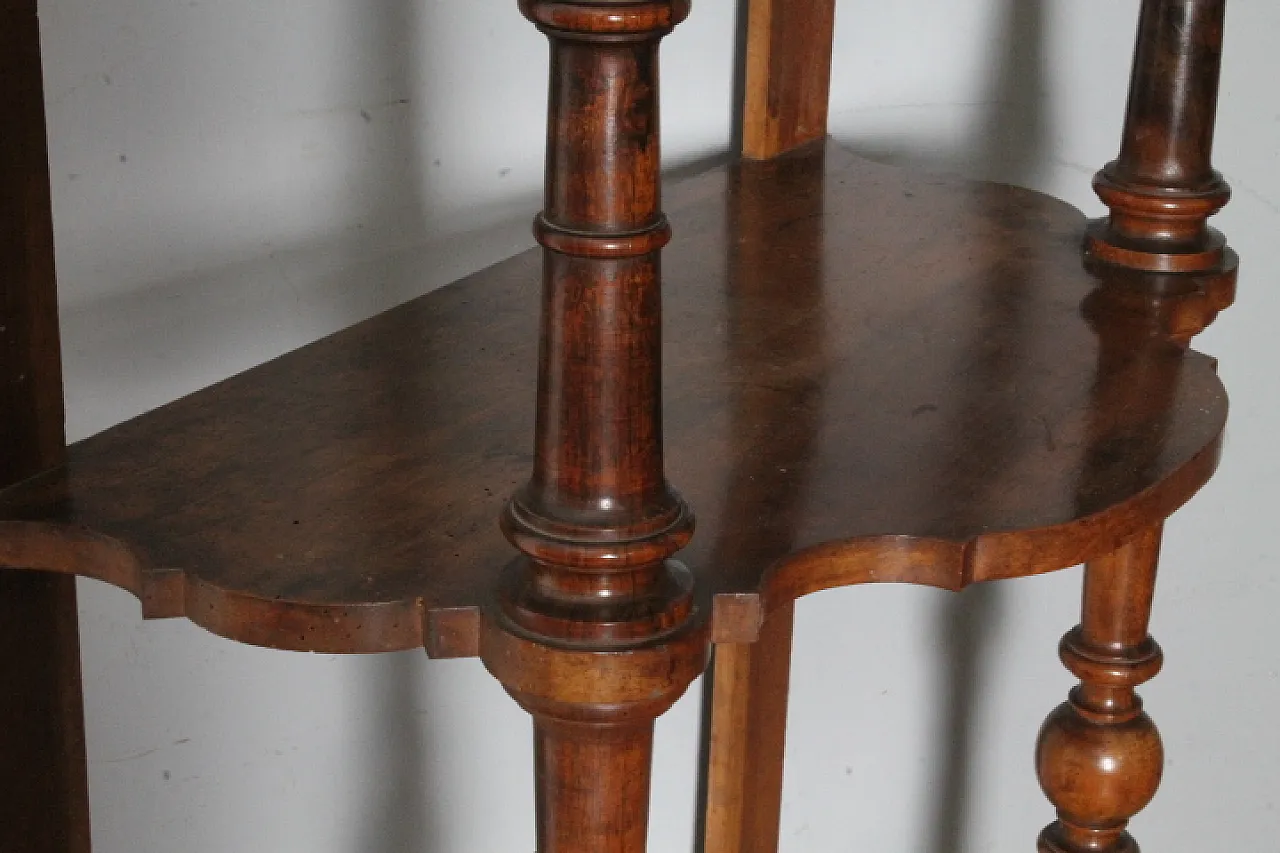 Libreria aperta in noce Luigi Filippo, metà '800 6