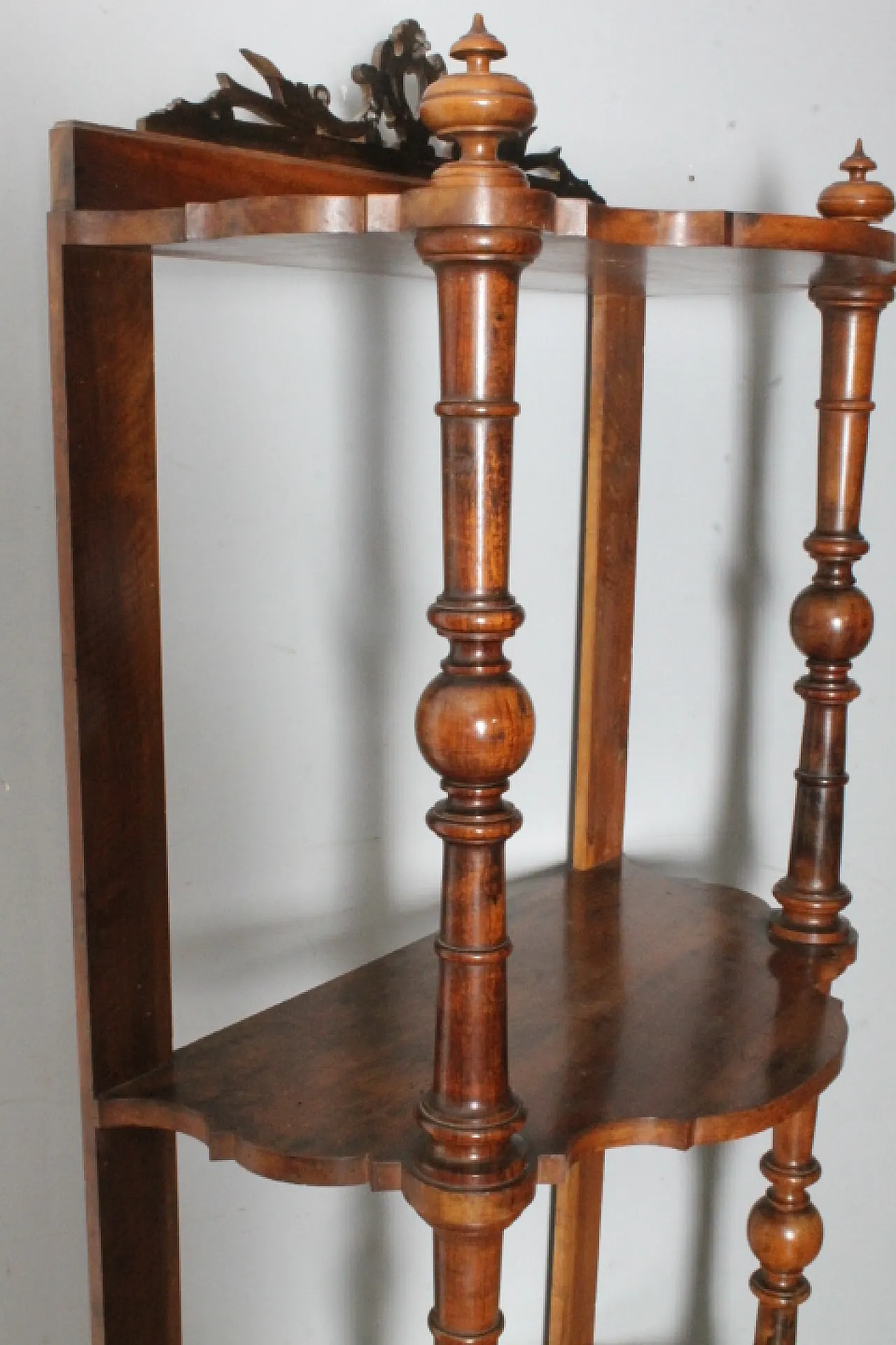 Libreria aperta in noce Luigi Filippo, metà '800 7