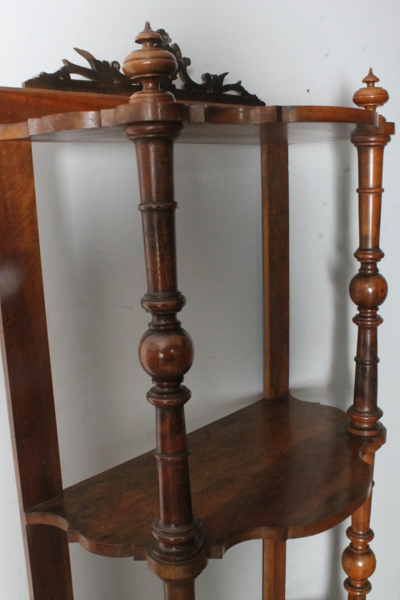 Libreria aperta in noce Luigi Filippo, metà '800 8