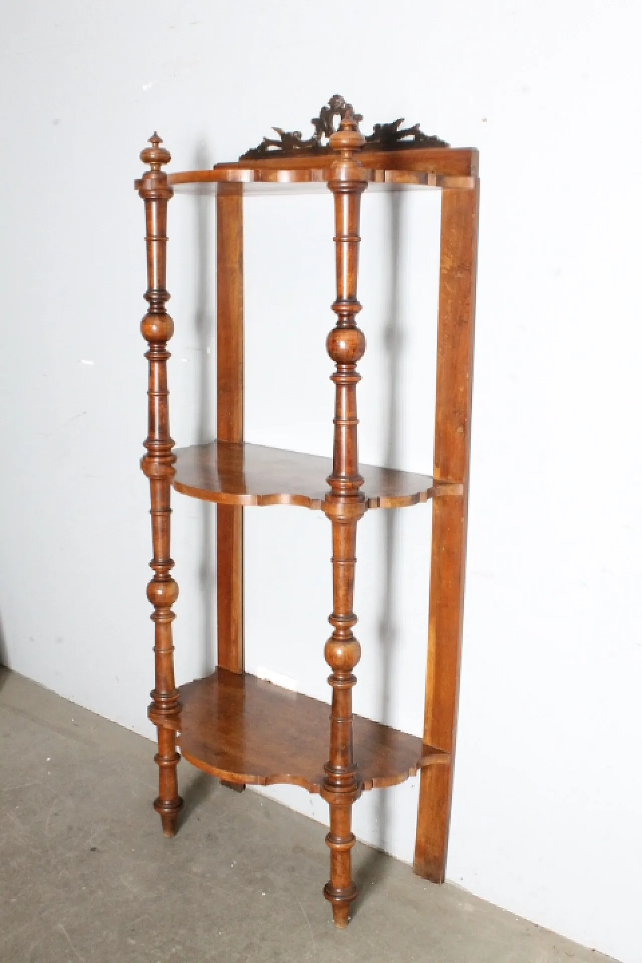 Libreria aperta in noce Luigi Filippo, metà '800 11