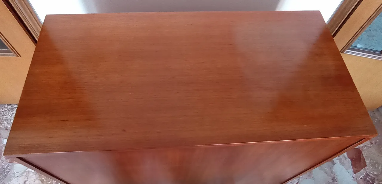 Cassettiera in legno e ferro di Leonardo Fiori per I.S.A. Bergamo 5