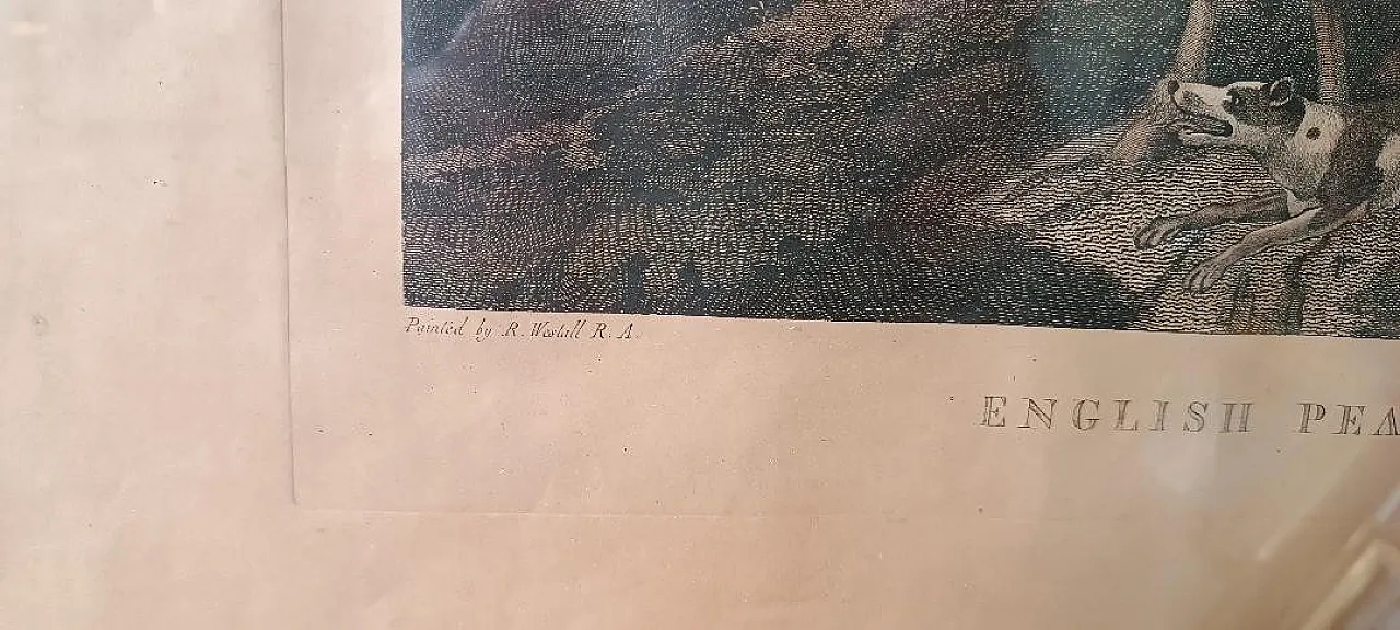 Scena bucolica, acquaforte di Bortignoni, XIX secolo 7