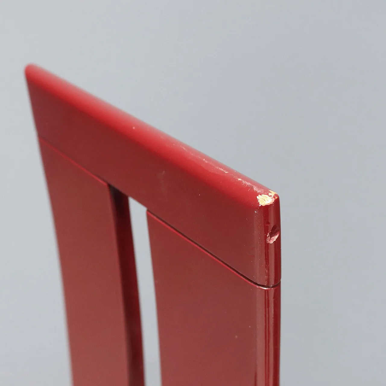 6 Sedie in legno laccato nero e sedili in pelle, '900 9