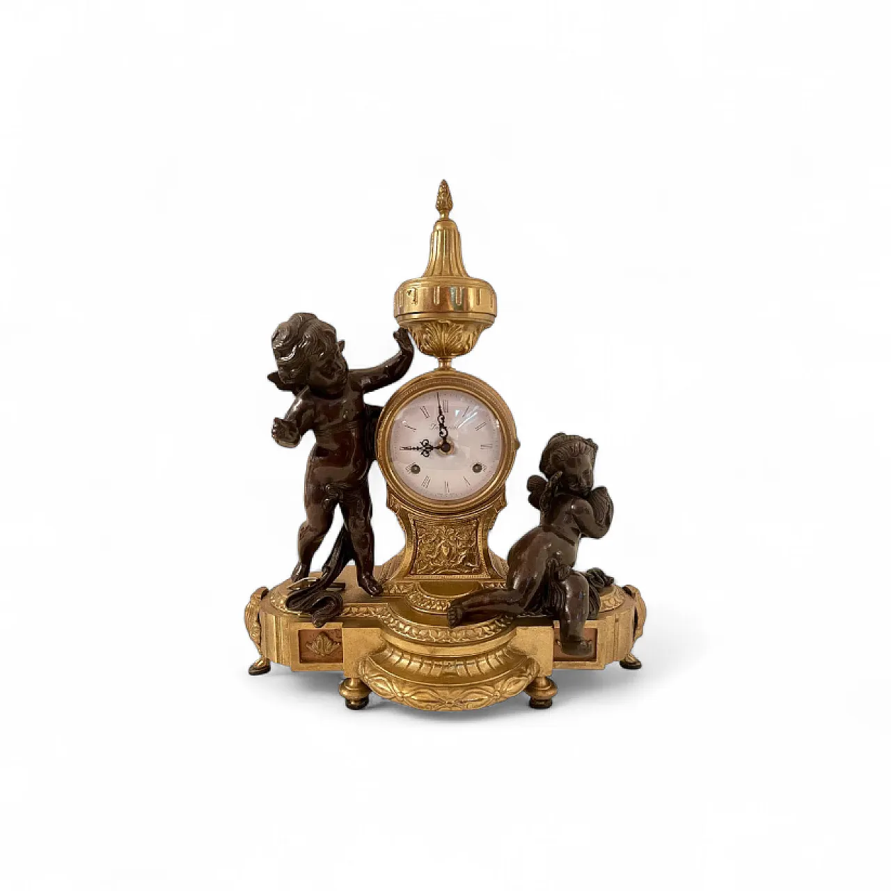 Classic Italian clock with cherubs, 70s 11