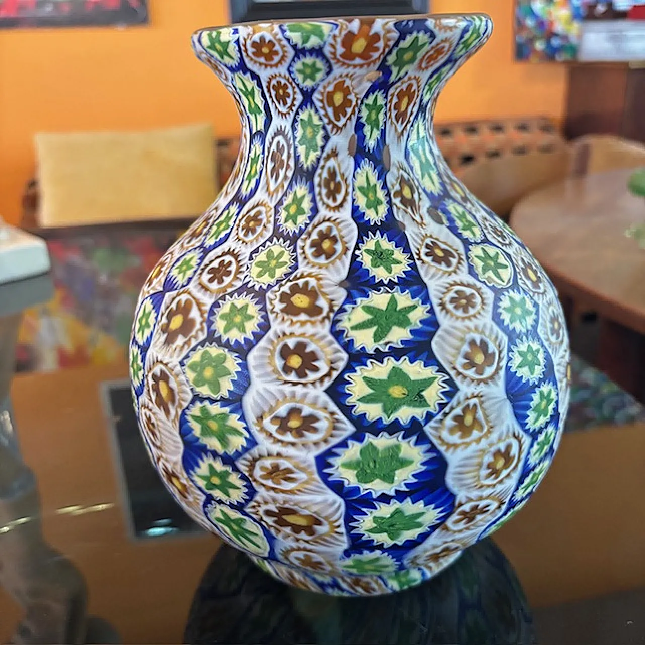 Vaso Veneziano Murano di Fratelli Toso a Murrine, anni '20 1