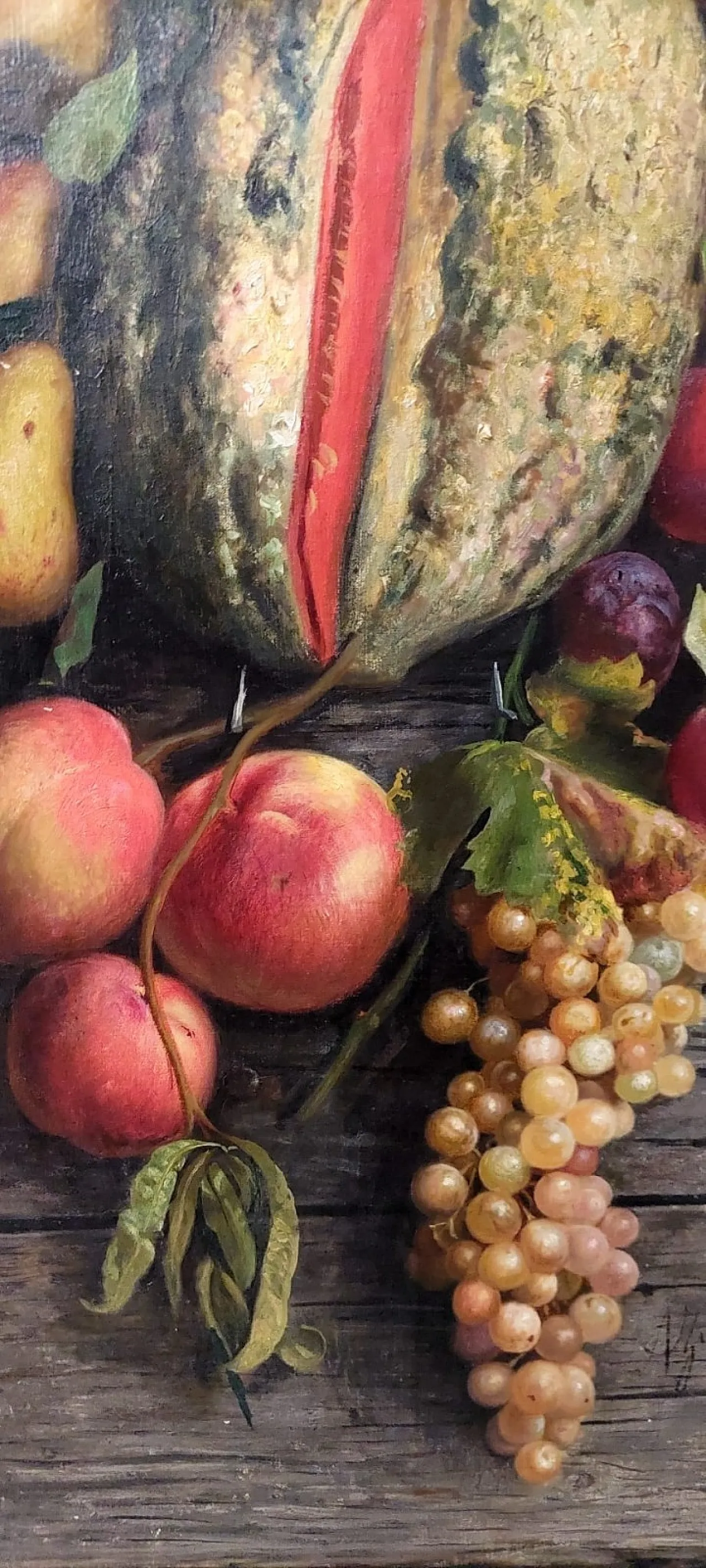 Natura morta di Aurelio Zingoni, olio su tela, XIX secolo 2