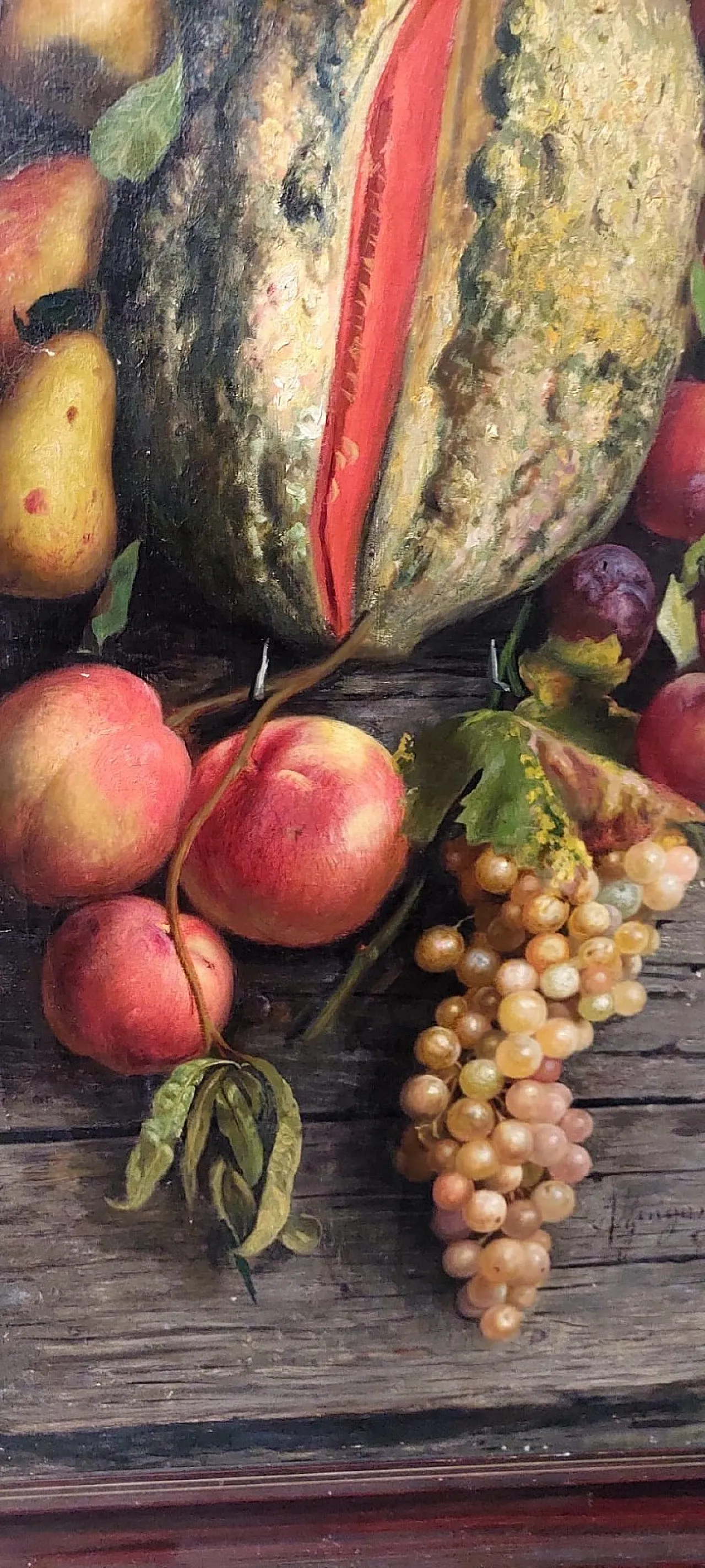 Natura morta di Aurelio Zingoni, olio su tela, XIX secolo 7