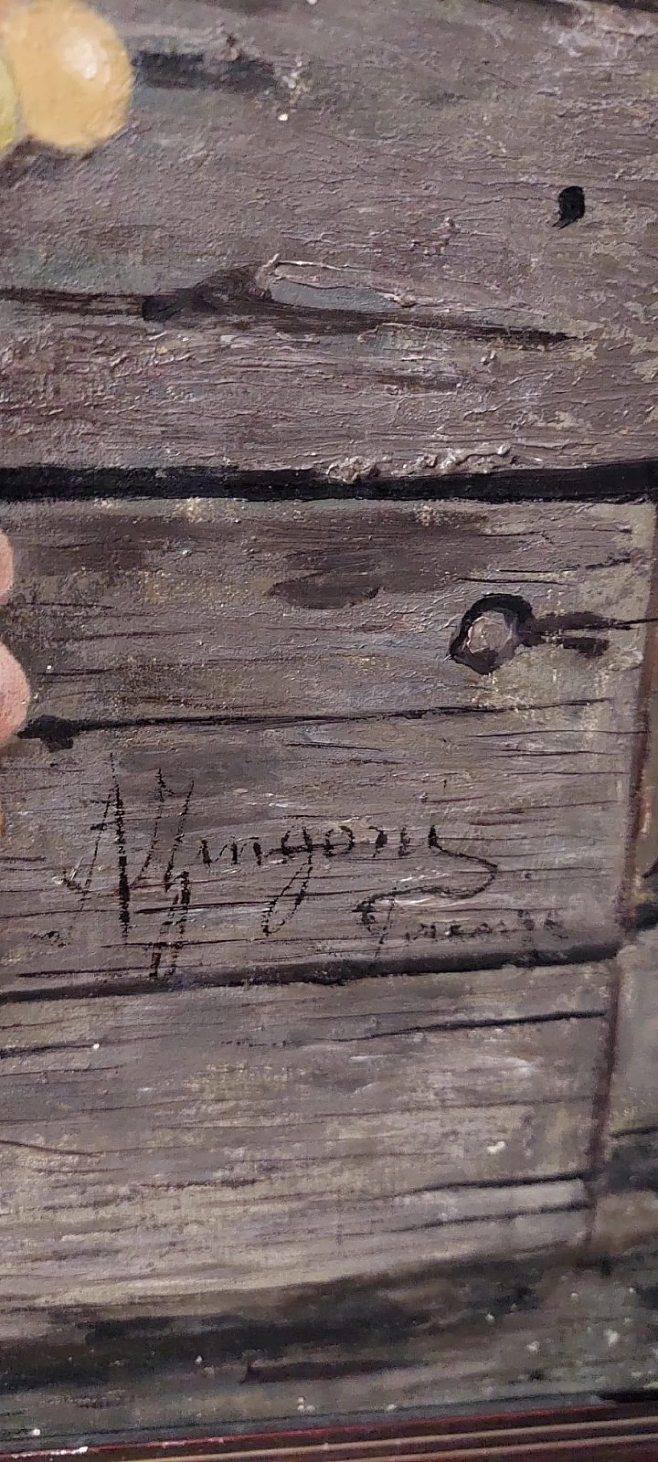 Natura morta di Aurelio Zingoni, olio su tela, XIX secolo 12