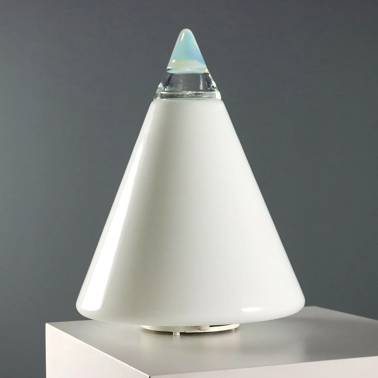 Glass table lamp, late 20th century 4