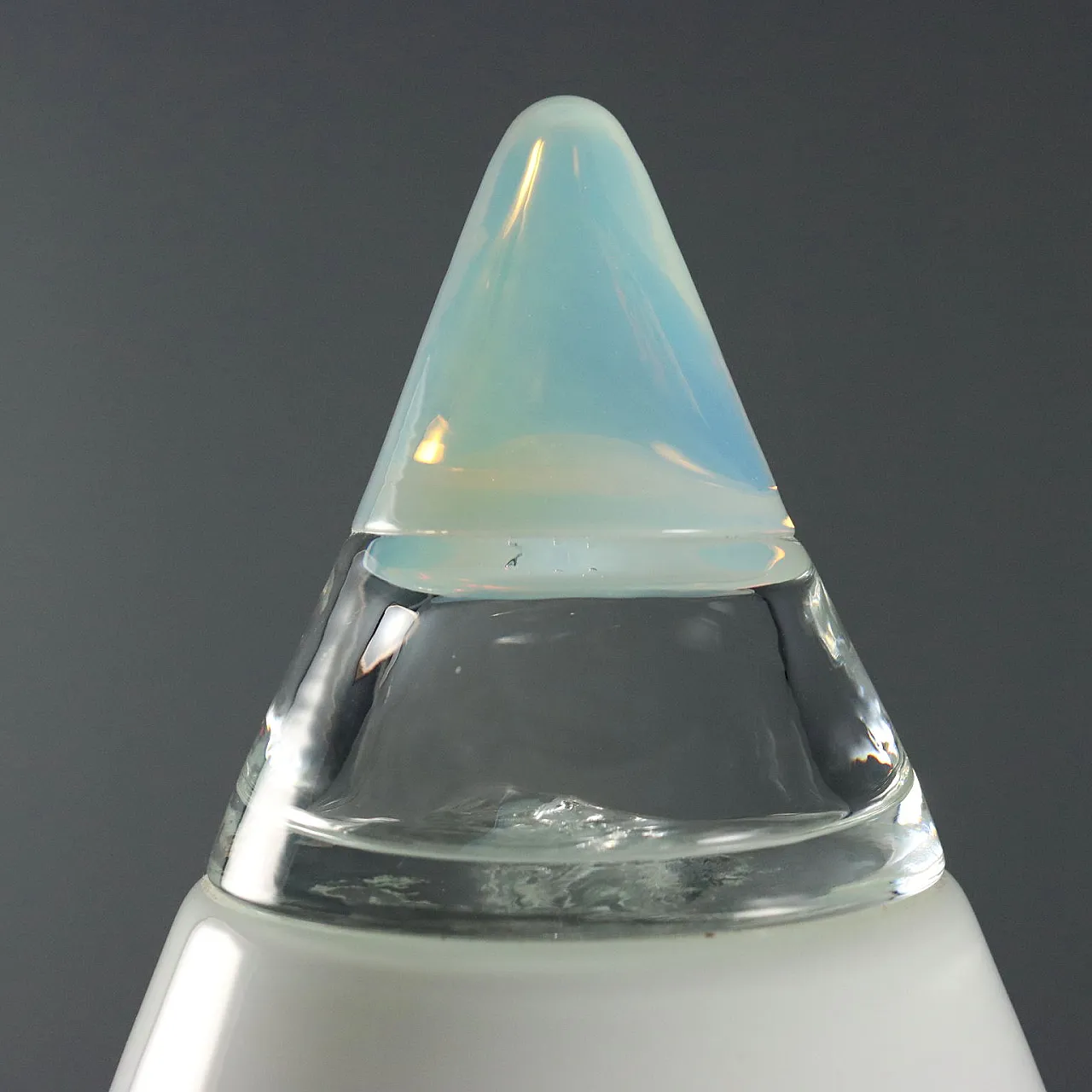 Glass table lamp, late 20th century 5