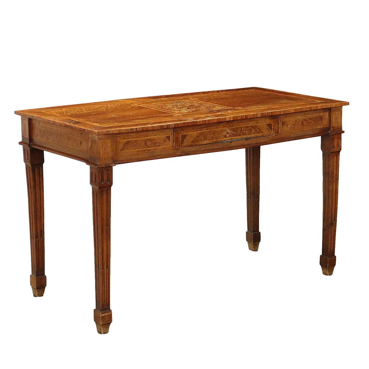 Tavolo neoclassico in legno, fine '700 1