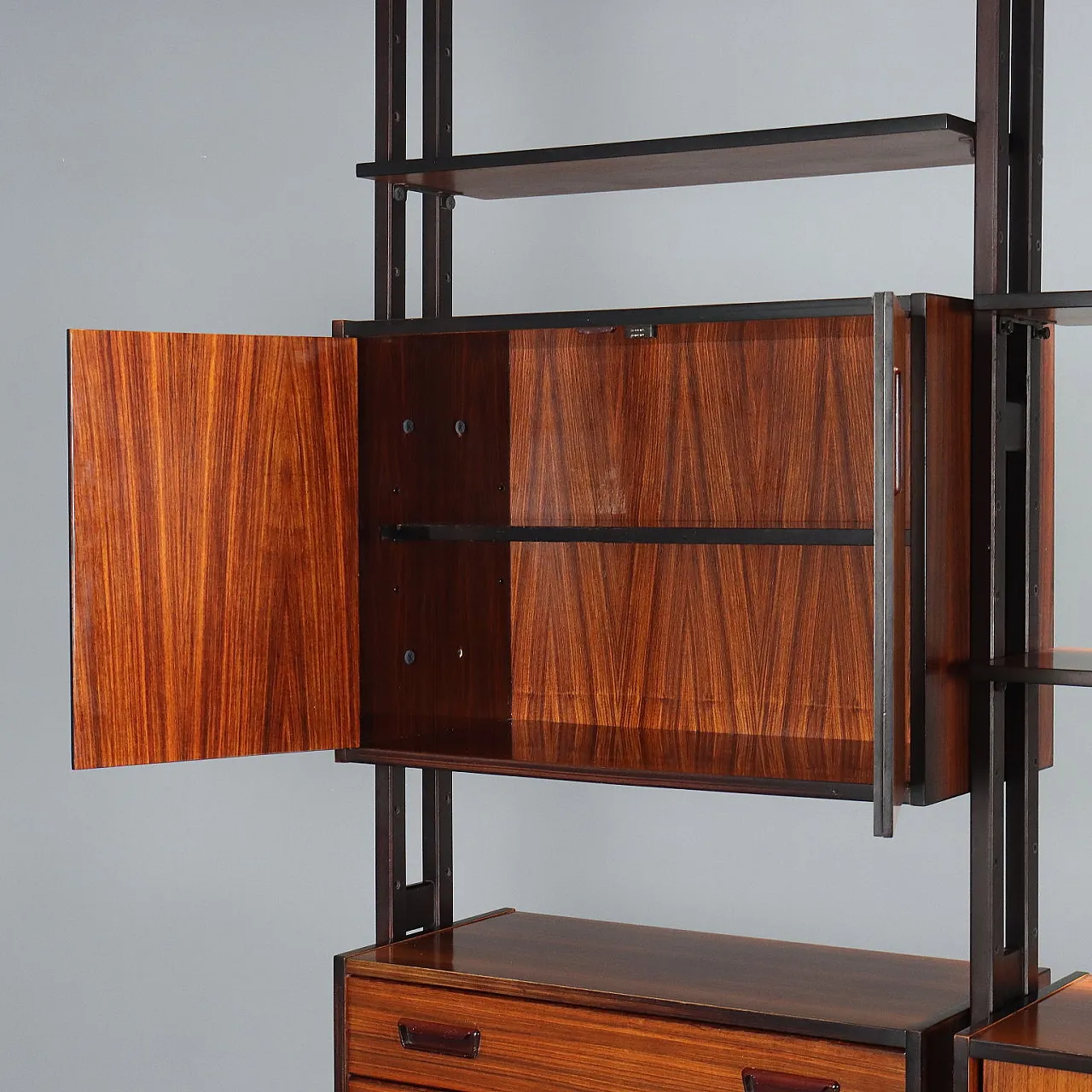 Libreria freestanding in legno esotico, '900 4