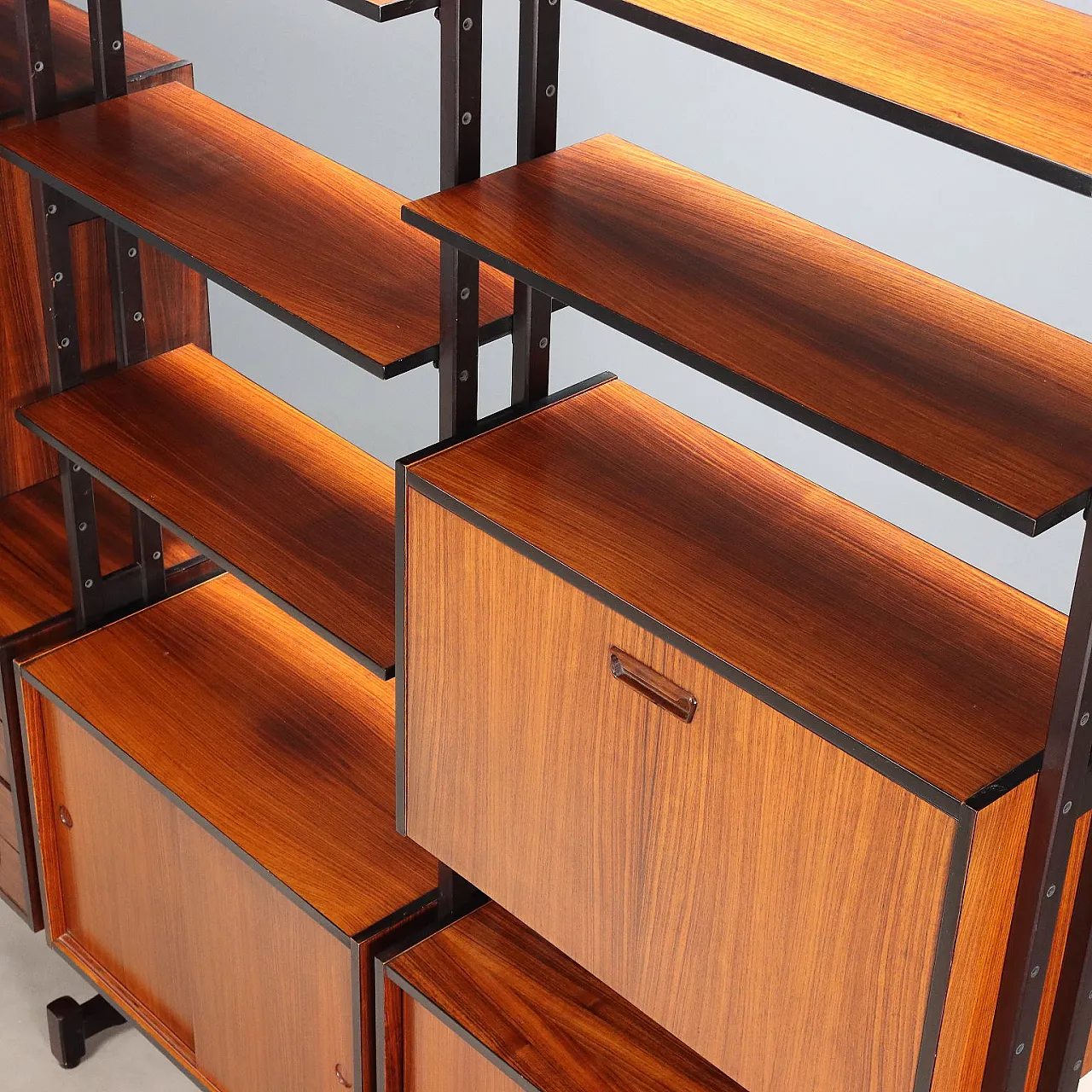 Libreria freestanding in legno esotico, '900 10