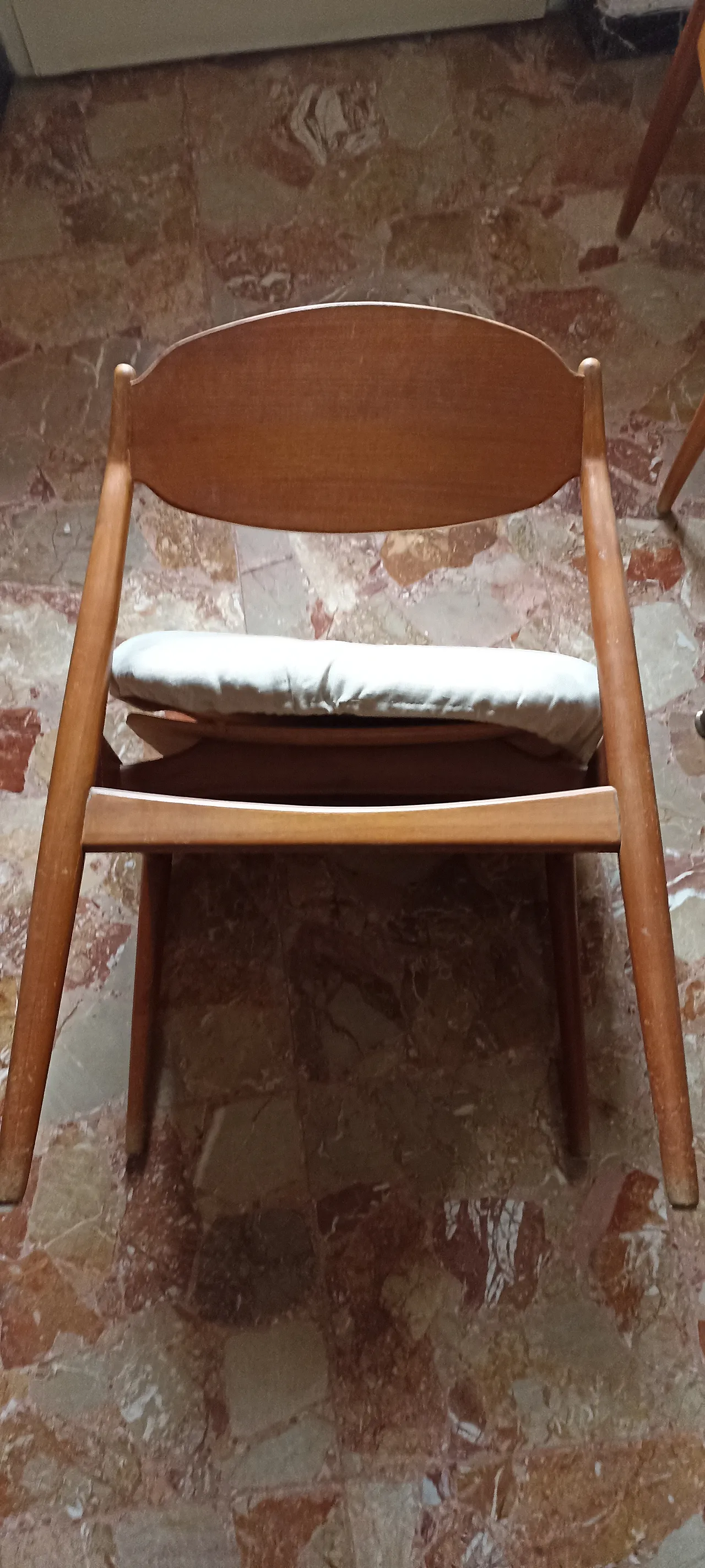 6 Sedie design Leonardo Fiori per I.S.A. Bergamo, anni '50 3