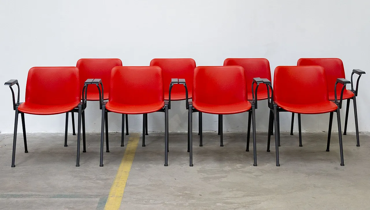 8 Sedie mod. K di Lucci e Orlandini per Velca, anni '70 1