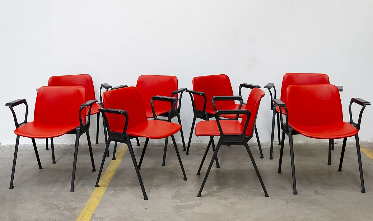 8 Sedie mod. K di Lucci e Orlandini per Velca, anni '70 2