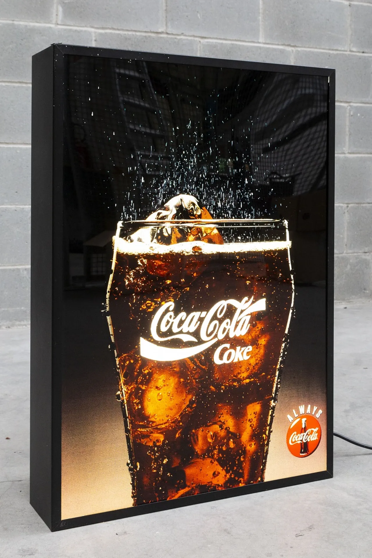 Insegna luminosa bifacciale Coca Cola, epoca XX secolo 3