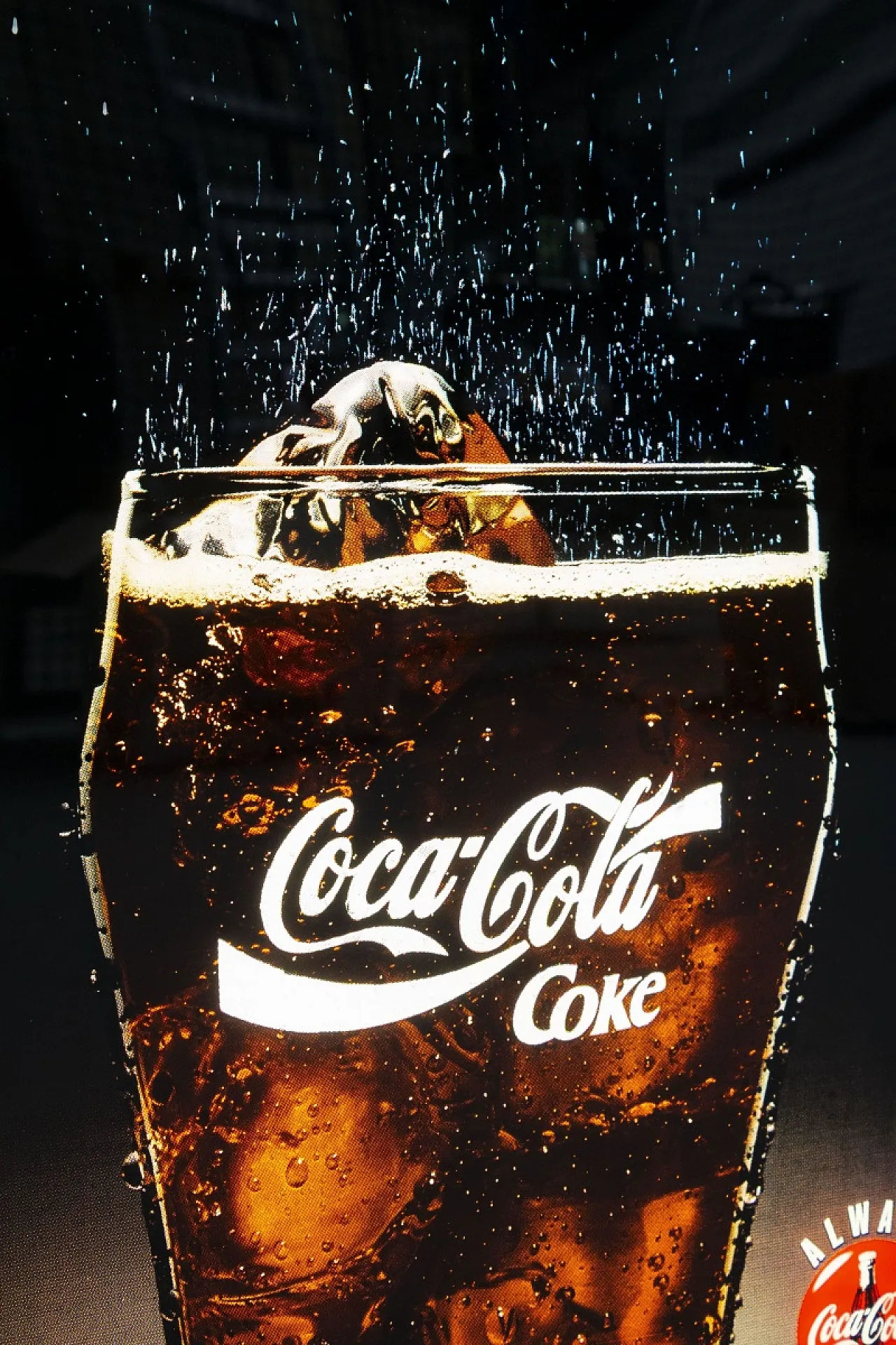 Insegna luminosa bifacciale Coca Cola, epoca XX secolo 4