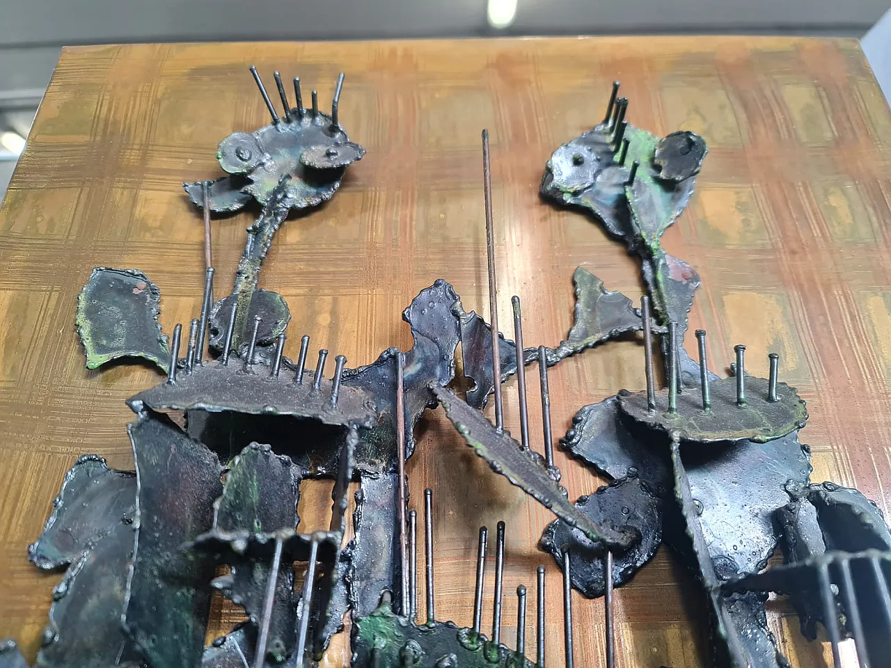 Metal sculpture Quarrelsome Sulmona, 90s 5