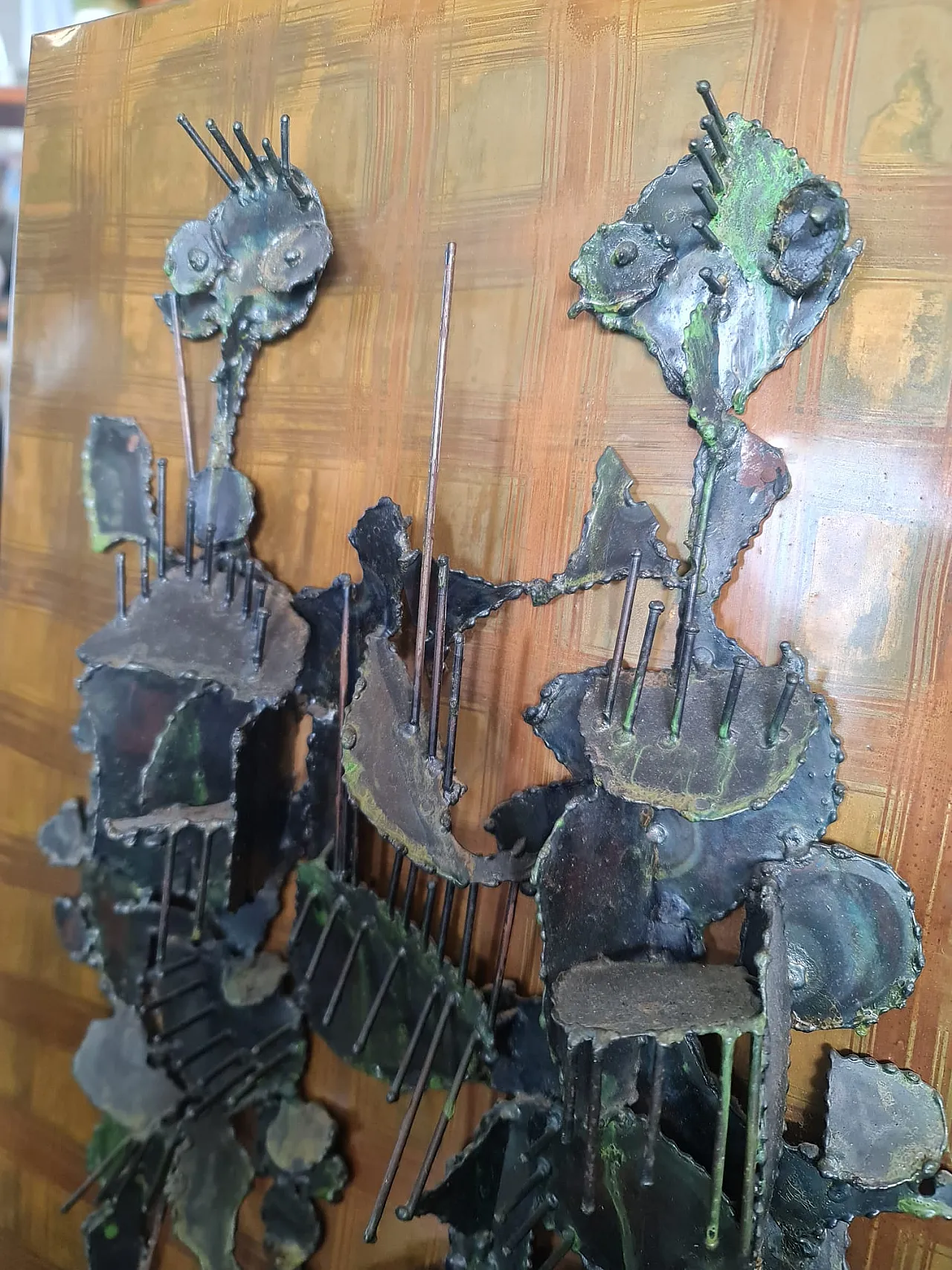 Metal sculpture Quarrelsome Sulmona, 90s 7