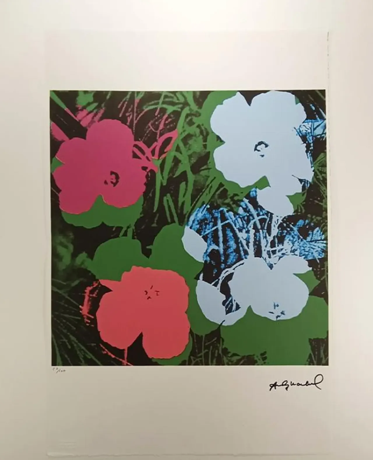 Andy Warhol, Flowers, litografia in serie limitata, anni '80 1