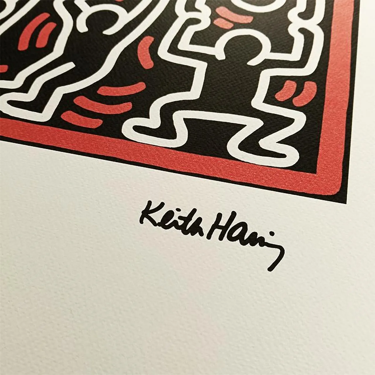 Keith Haring, litografia in edizione limitata numerata a matita, anni '90 3