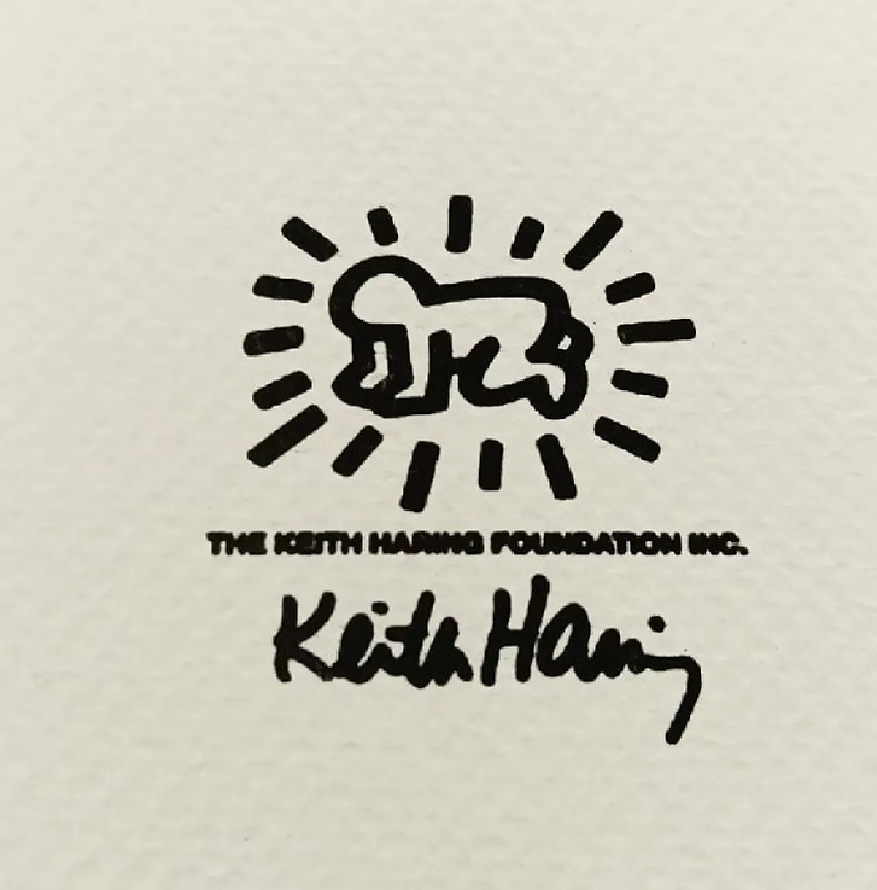 Keith Haring, litografia in edizione limitata numerata a matita, anni '90 5