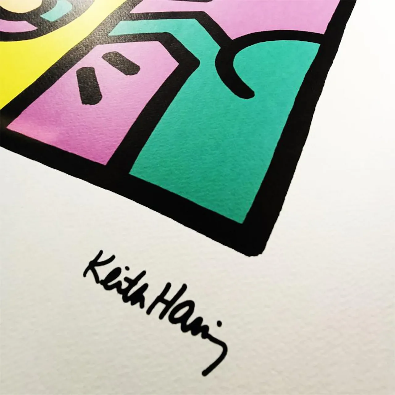 Keith Haring, litografia in edizione limitata numerata a matita, anni '90 3