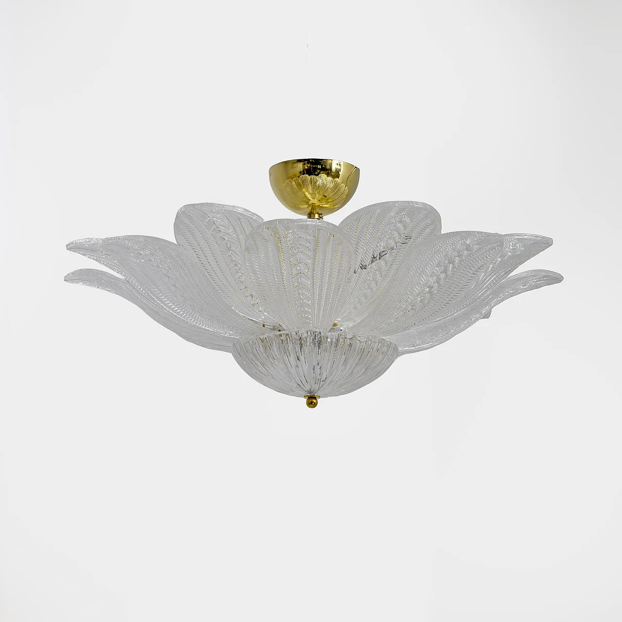 Lampadario Margherita Mid-Century Modern in vetro di Murano, anni 2000 2