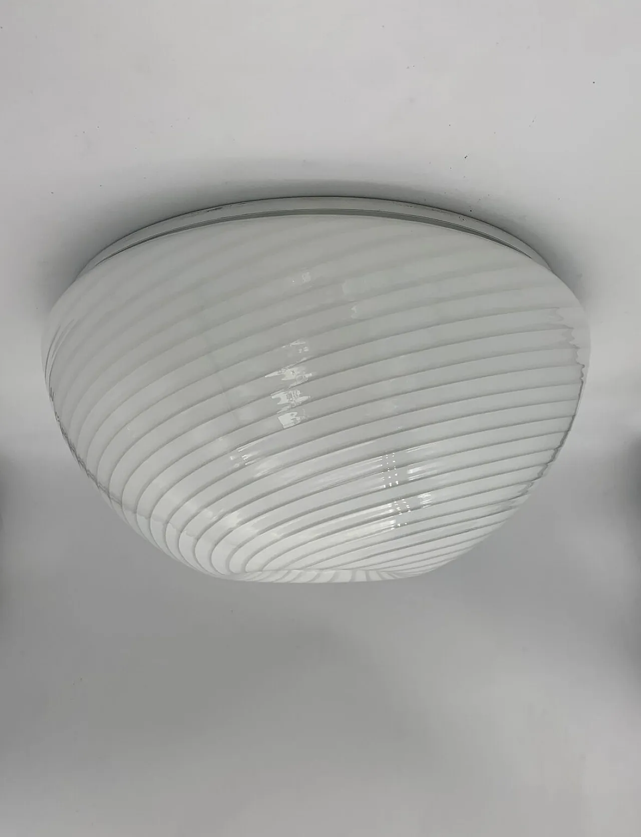 Plafoniera in vetro di Murano con oro attribuita a Barovier, anni '60 3