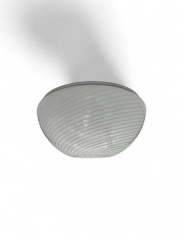 Plafoniera in vetro di Murano con oro attribuita a Barovier, anni '60