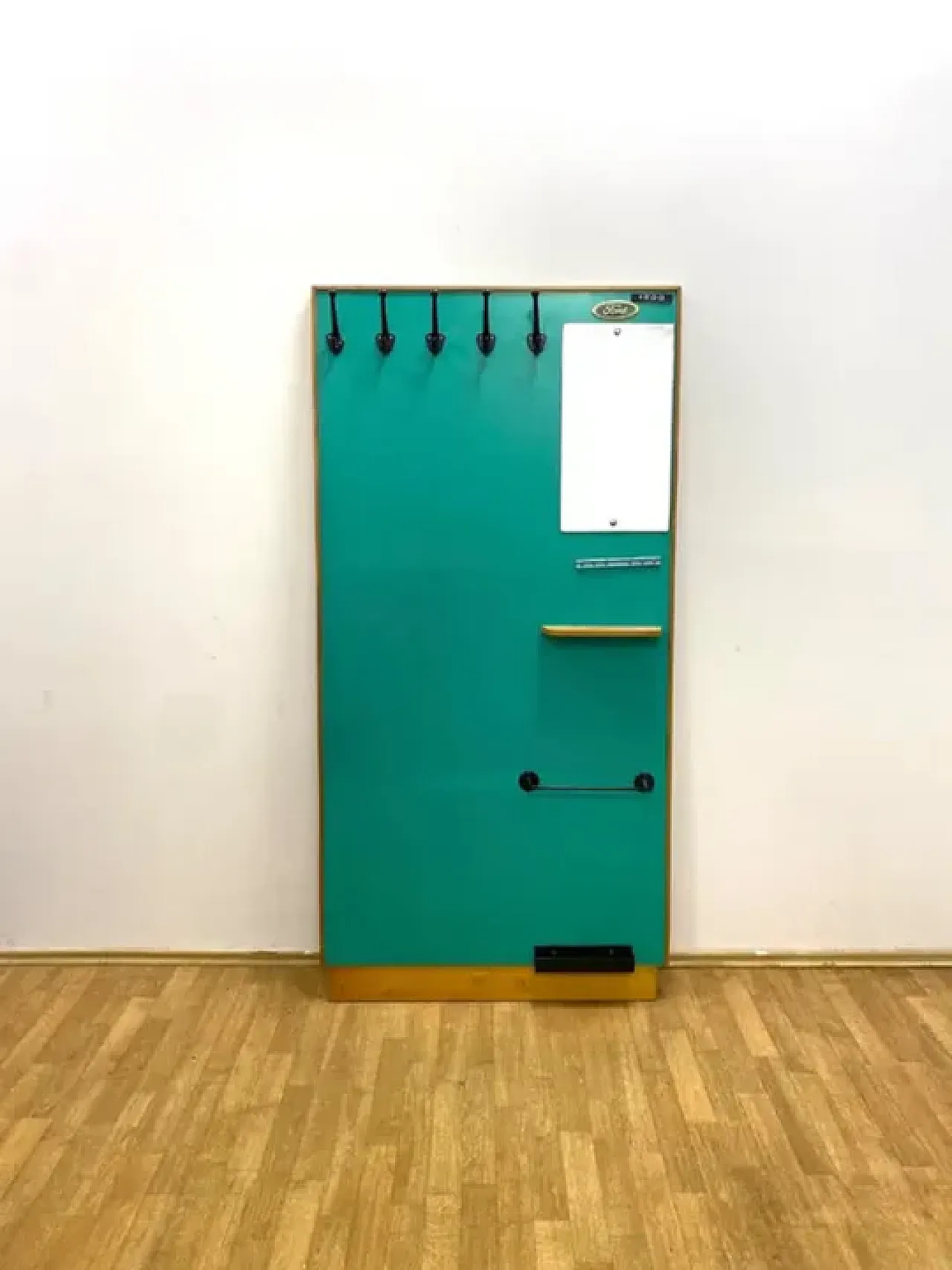 Appendiabiti da parete retrò con specchio, anni '60 6