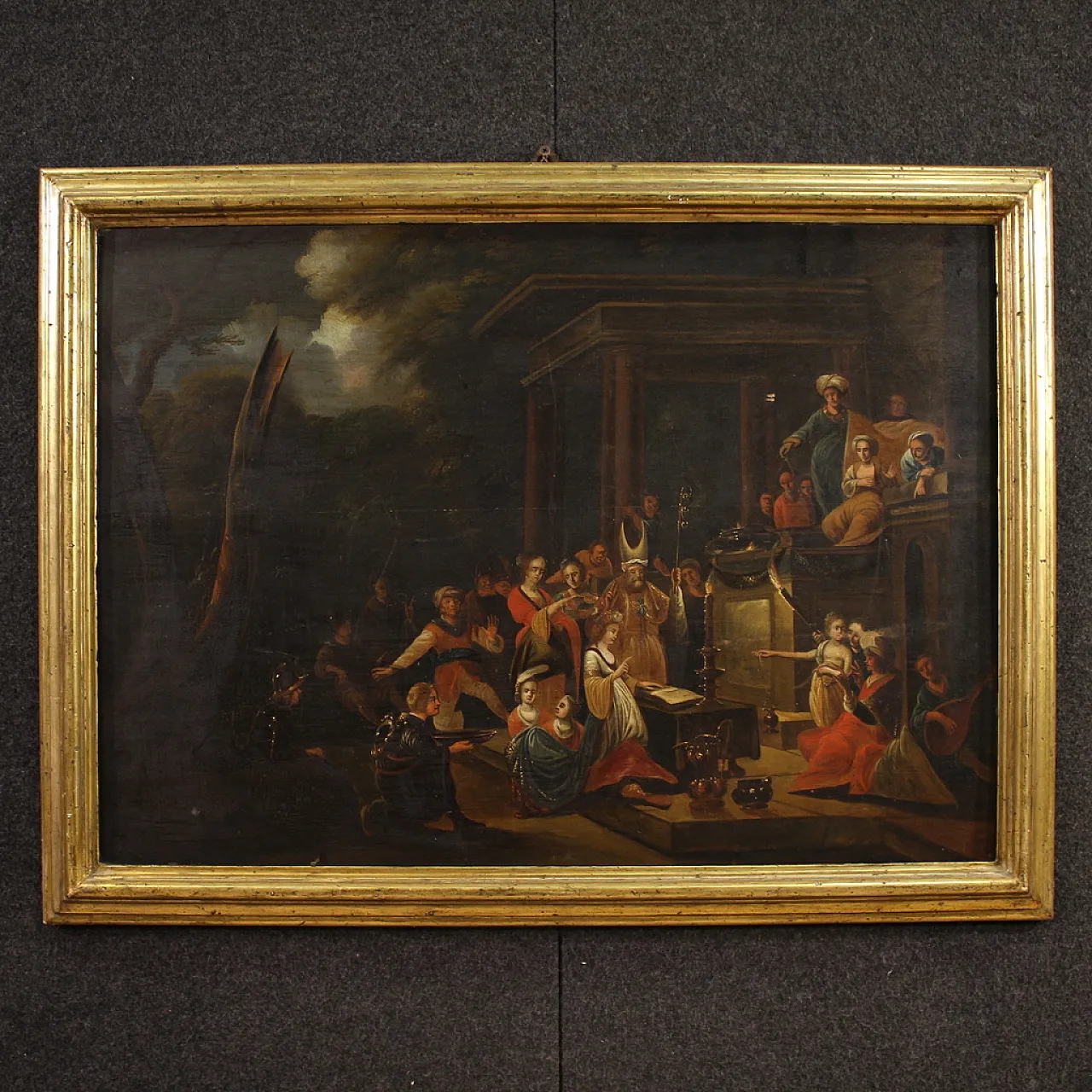 Flemish painting on wood, 19th century 1