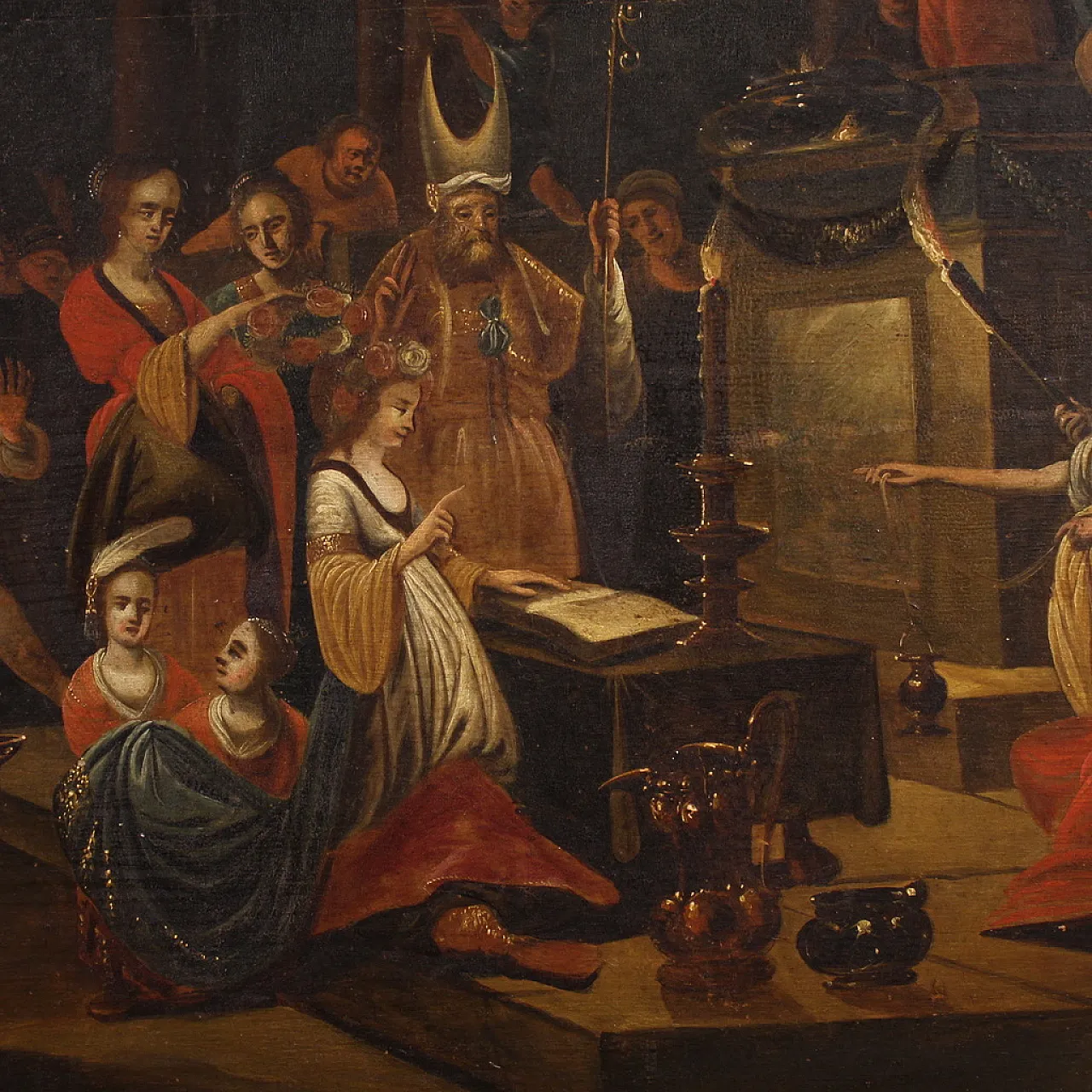 Flemish painting on wood, 19th century 7