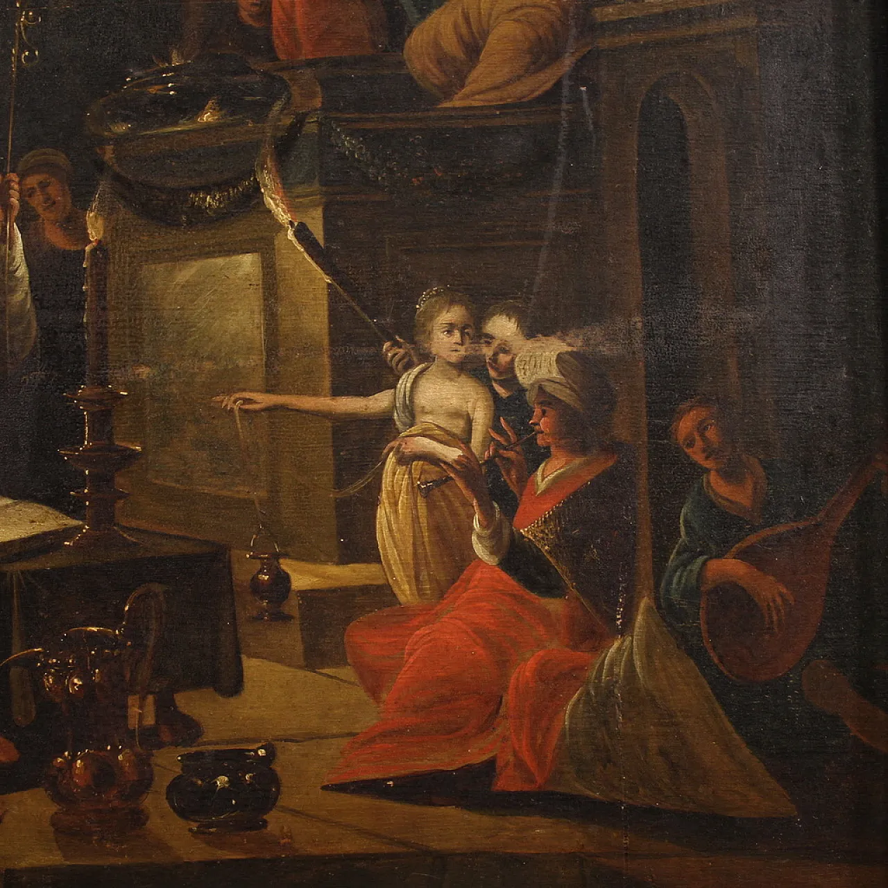 Flemish painting on wood, 19th century 8