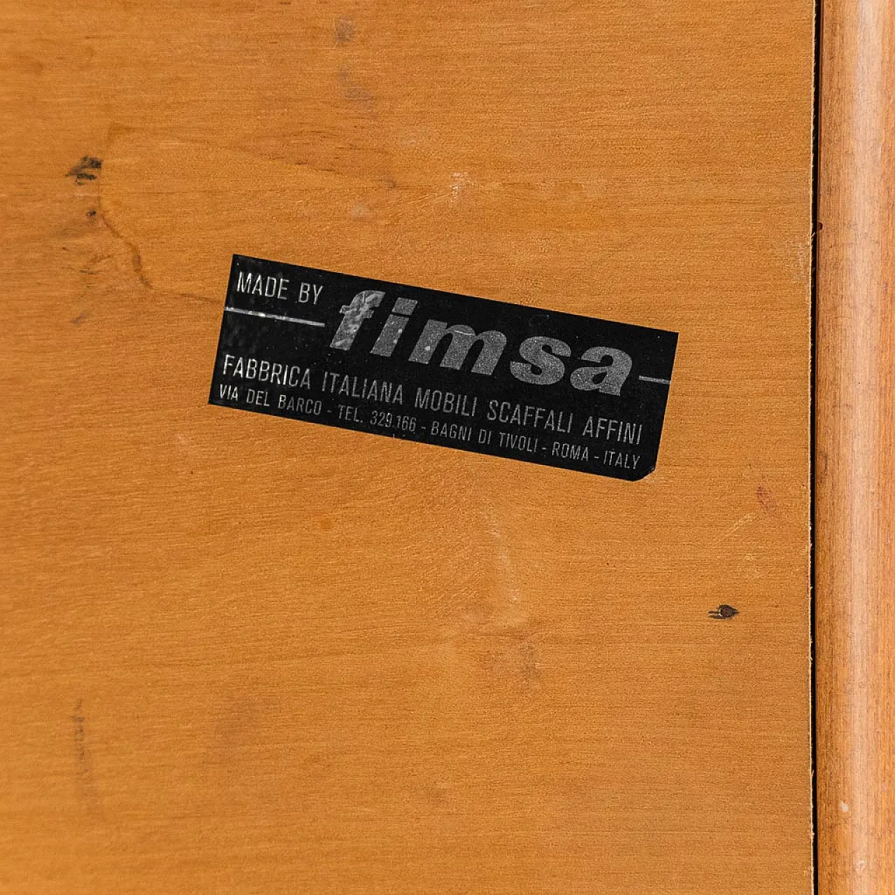 Tavolino consolle da ingresso Fimsa, anni '60 9